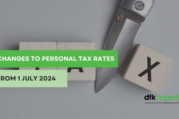 Changes to personal tax rates